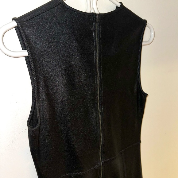 FRENCH CONNECTION Neoprene Inspired Biker Dress - Black - Picture 6 of 8